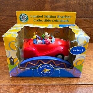 STARBUCKS Bearista Bear Series 1 Collectible Coin Bank Vintage 2003 Limited Ed